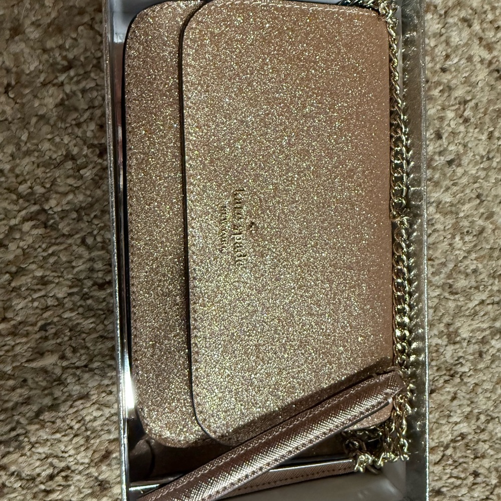 Kate spade crossbody bag rose gold
